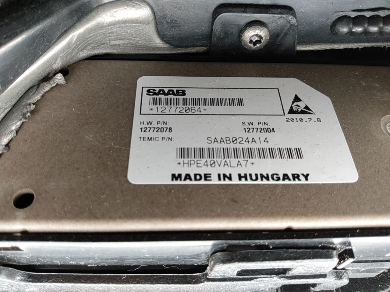 Saab 9-3 Passenger Right Front Door Trim Panel