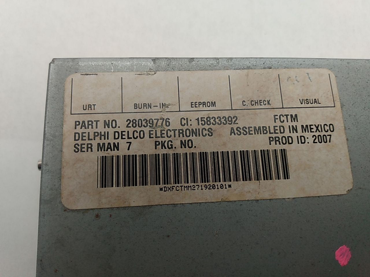 Saab 9-3 Satellite Radio Control Module