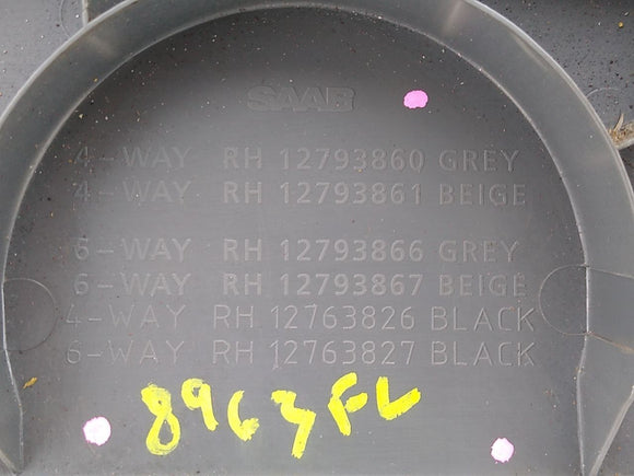 Saab 9-3 Set Of Front Right Lower Seat Trims