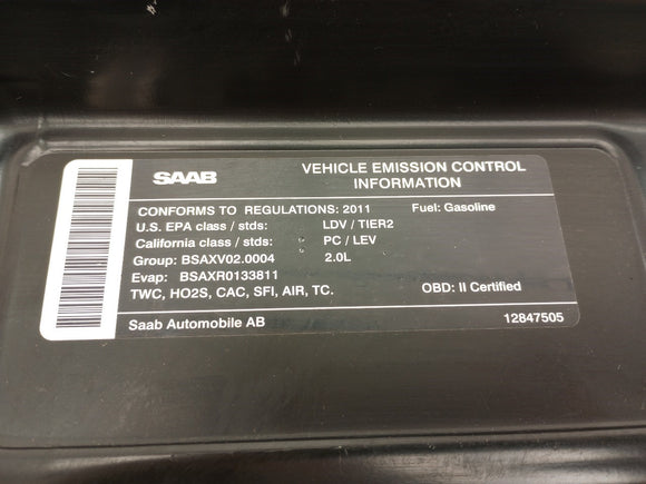 Saab 9-3 Radiator Core Support