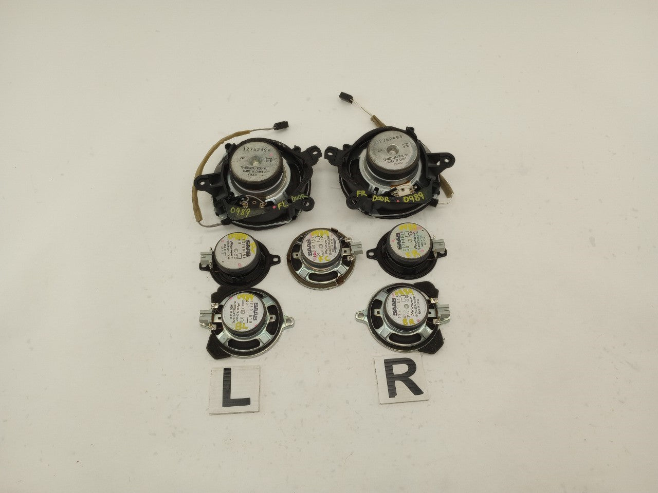 Saab 9-3 Set Of 7 Audio Speakers | Playground PAR