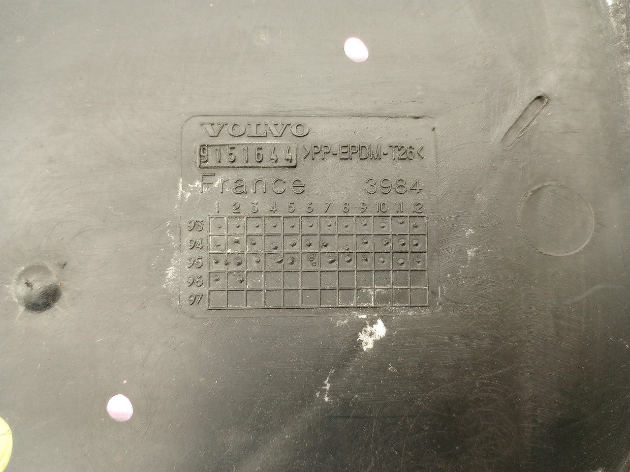 Volvo 850 Windshield Cowl Vent Panel