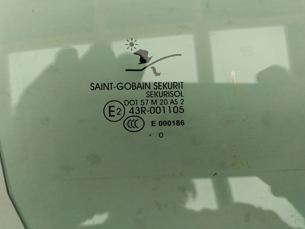 Saab 9-3 Passenger Right Rear Door Window Glass