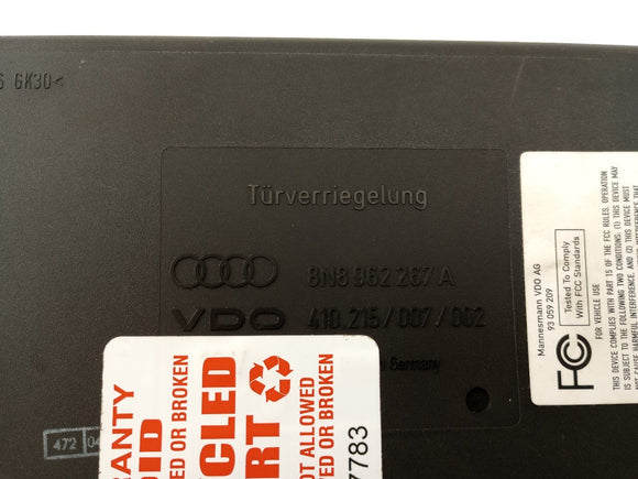 Audi TT Comfort Control Module