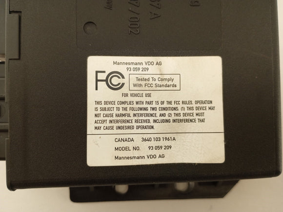 Audi TT Comfort Control Module