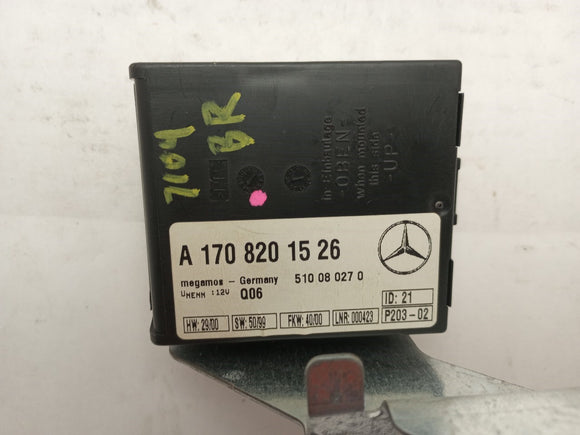 Mercedes SLK320 Anti Theft Control Module