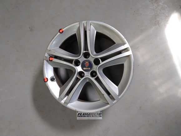 Saab 9-3 Single Alloy Wheel Rim 5 Double Spoke