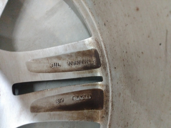 Saab 9-3 Single Alloy Wheel Rim 5 Double Spoke