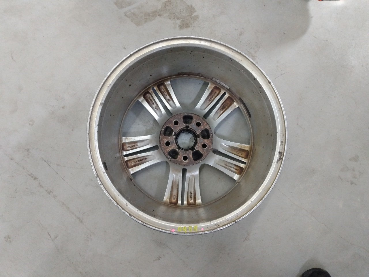 Saab 9-3 Pair Of 2 Alloy Wheels 5 Double Spoke