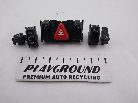 Mercedes SLK320 Set Of 5 Dashboard Control Switches