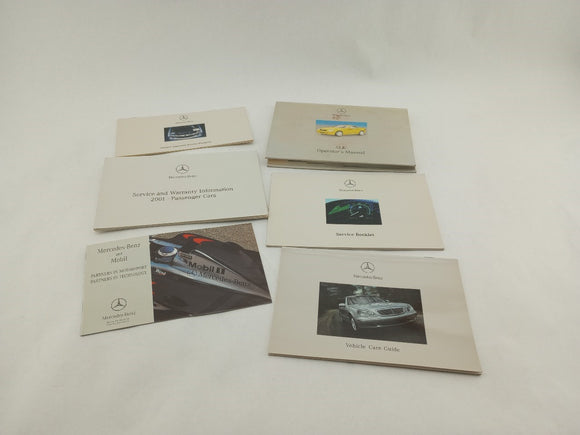 Mercedes SLK320 Owners Manual Booklet