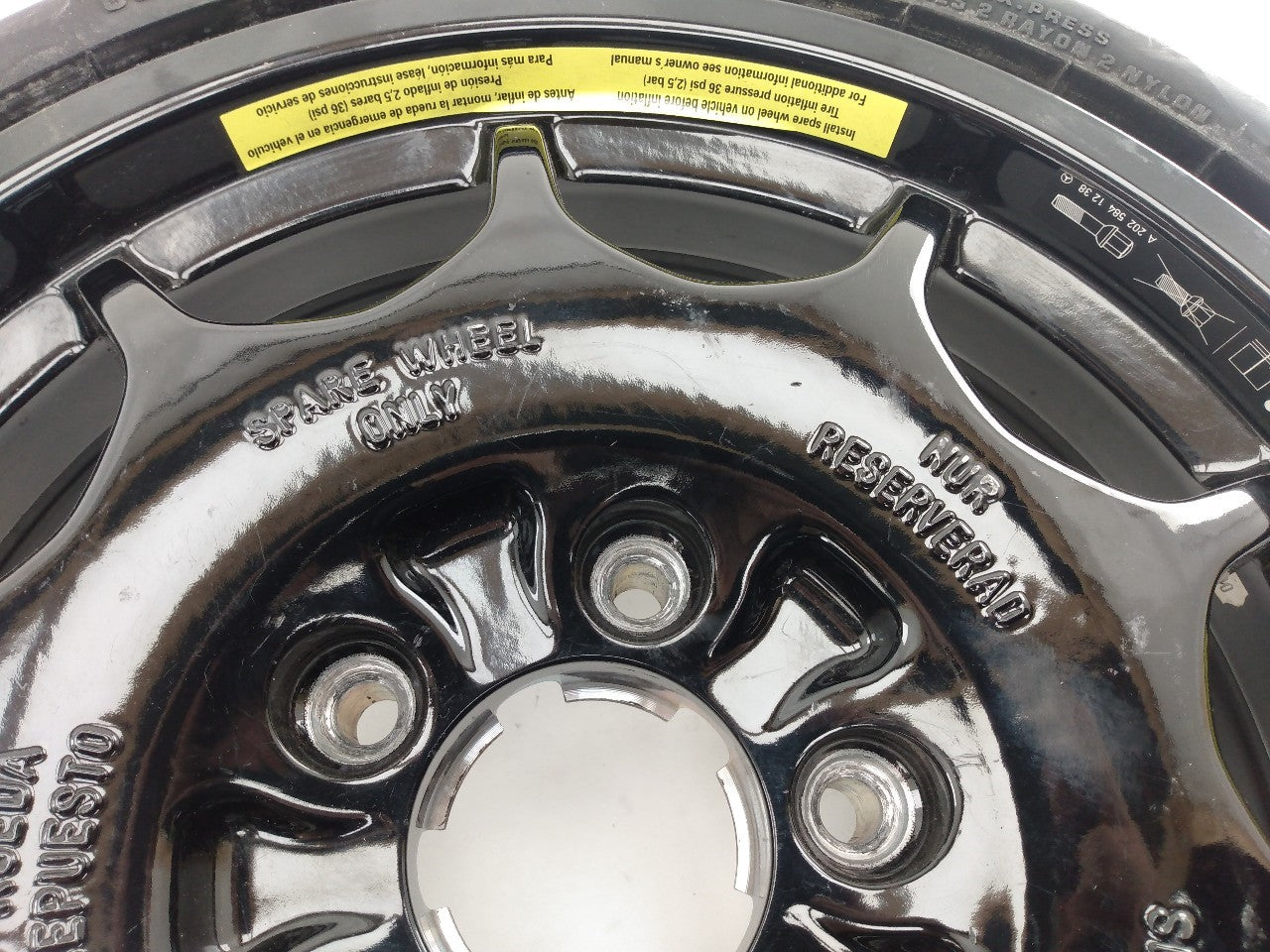 Mercedes SLK320 Spare Tire Wheel