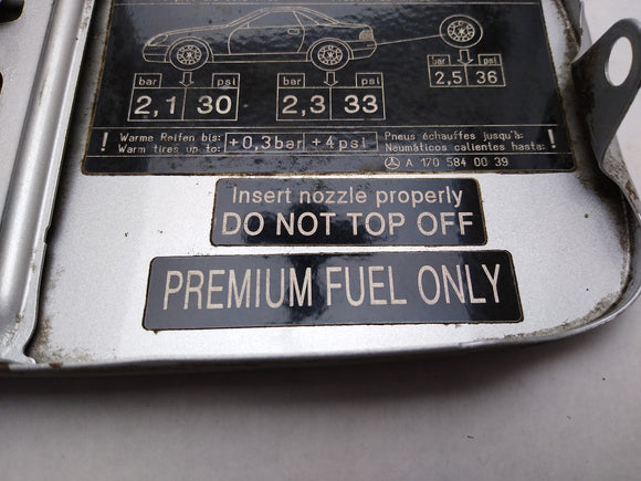 Mercedes SLK320 Fuel Filler Door