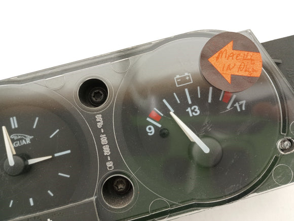 Jaguar XK8 Oil Pressure & Battery Clock Gauge Cluster
