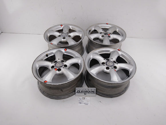 Mercedes SLK320 Set Of 4 Staggered Wheels 5 Spoke