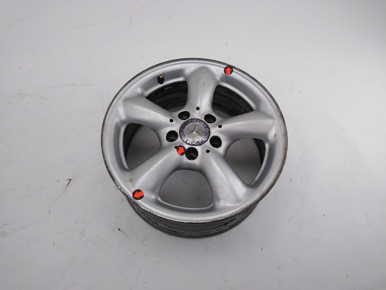 Mercedes SLK320 Set Of 4 Staggered Wheels 5 Spoke