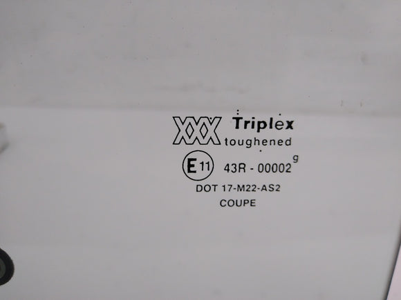 Jaguar XK8 Driver Left Front Door Window Glass