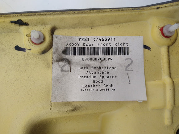 Land Rover Discovery Passenger Right Front Door Trim Panel