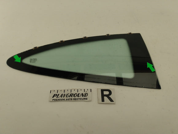 Jaguar XK8 Passenger Right Rear Quarter Window Glass