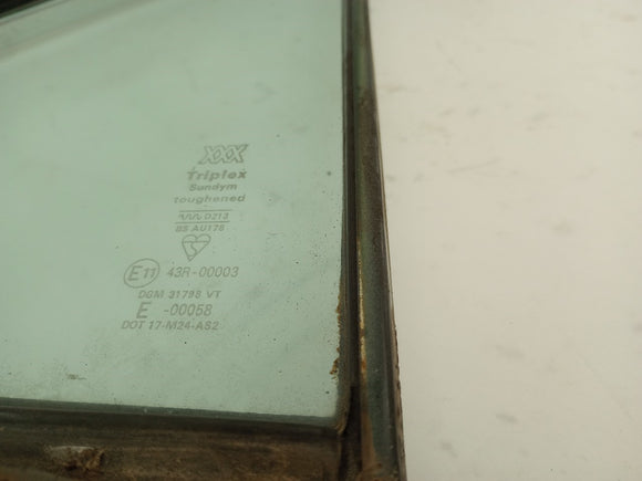 Jaguar XJ6 Passenger Right Rear Quarter Window Glass