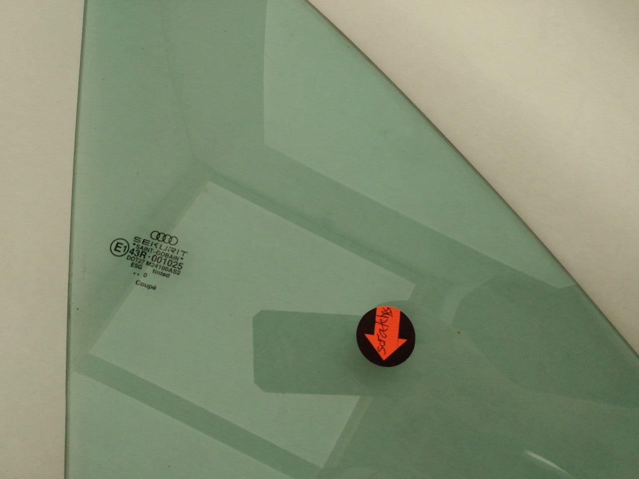 Audi TT Passenger Right Front Door Window Vent Glass