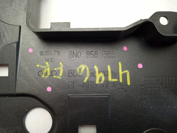 Audi TT Passenger Right Front Fuse Panel Trim