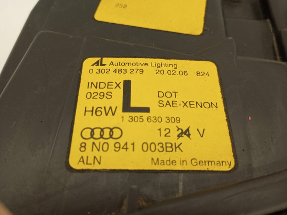 Audi TT Driver Left Headlamp