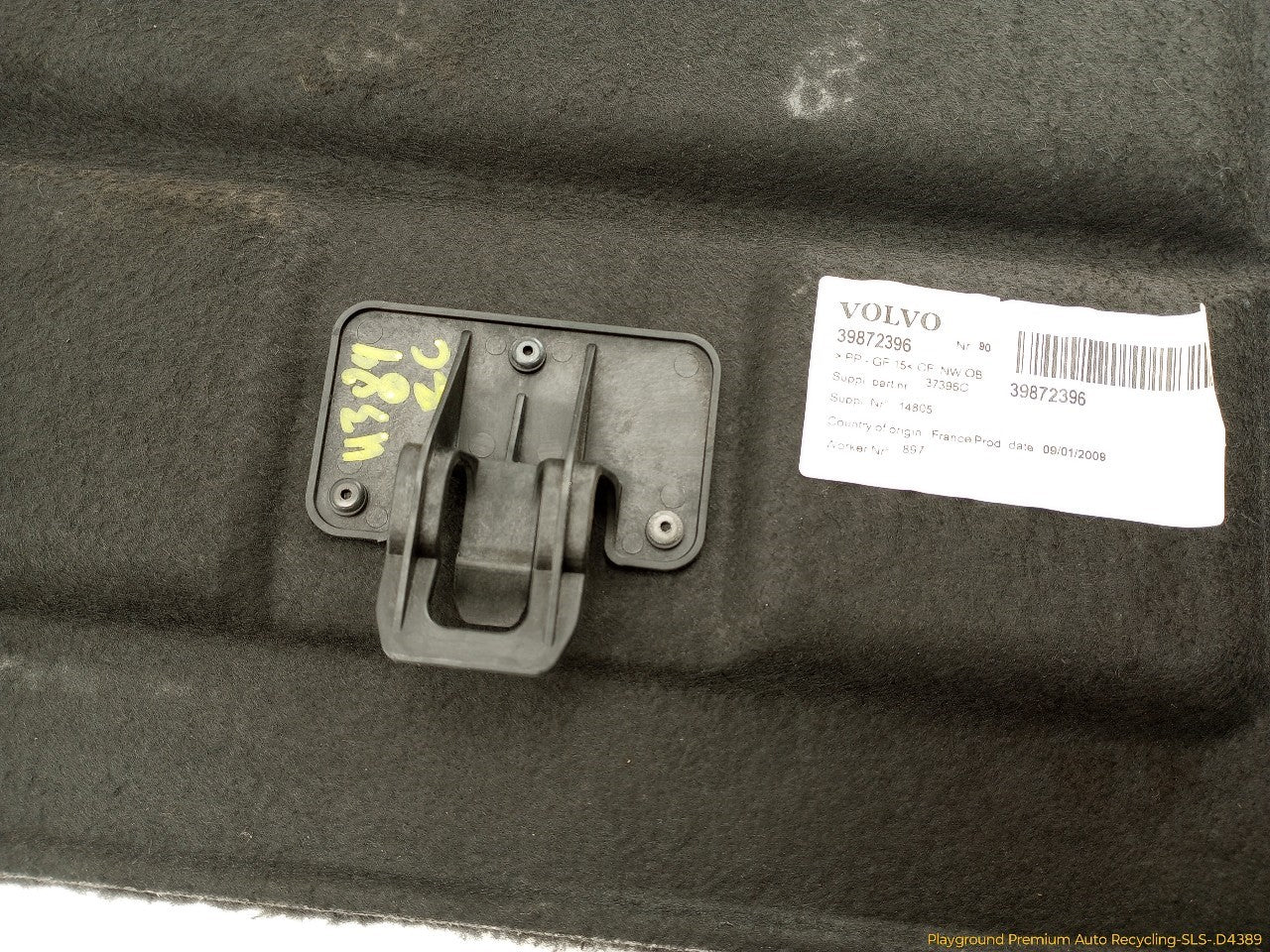 Volvo C30 Trunk Floor Carpet