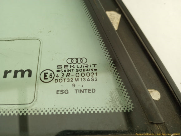 Audi TT Passenger Right Rear Window Quarter Glass