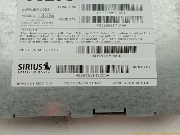 Volvo C30 Sirius Satellite Receiver Module