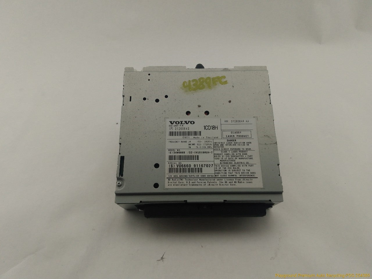 Volvo C30 Radio Receiver CD Player