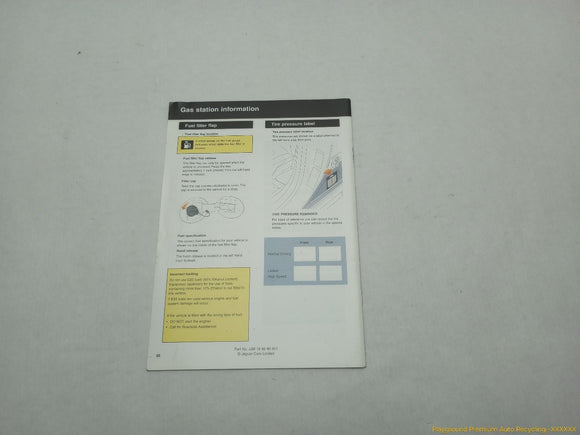 Jaguar XF Owner's Manual