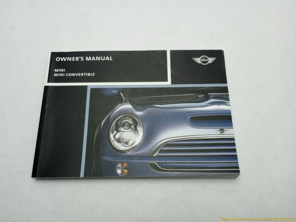 Mini Cooper S Owner's Manual
