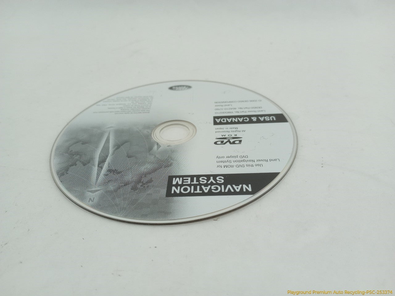 Land Rover LR3 Navigation System Disc