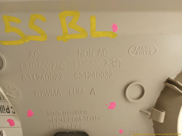 Land Rover LR4 Driver Left Rear Upper C Pillar Trim