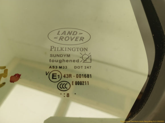 Land Rover LR4 Driver Left Rear Door Vent Glass