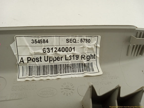 Land Rover LR3 Passenger Right Front A Pillar Trim