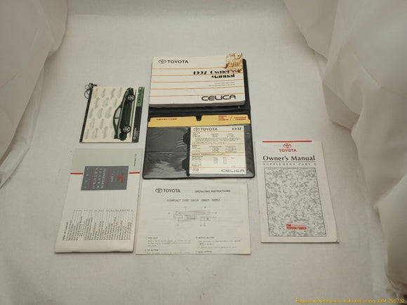 Toyota Celica Owners Manual Booklet
