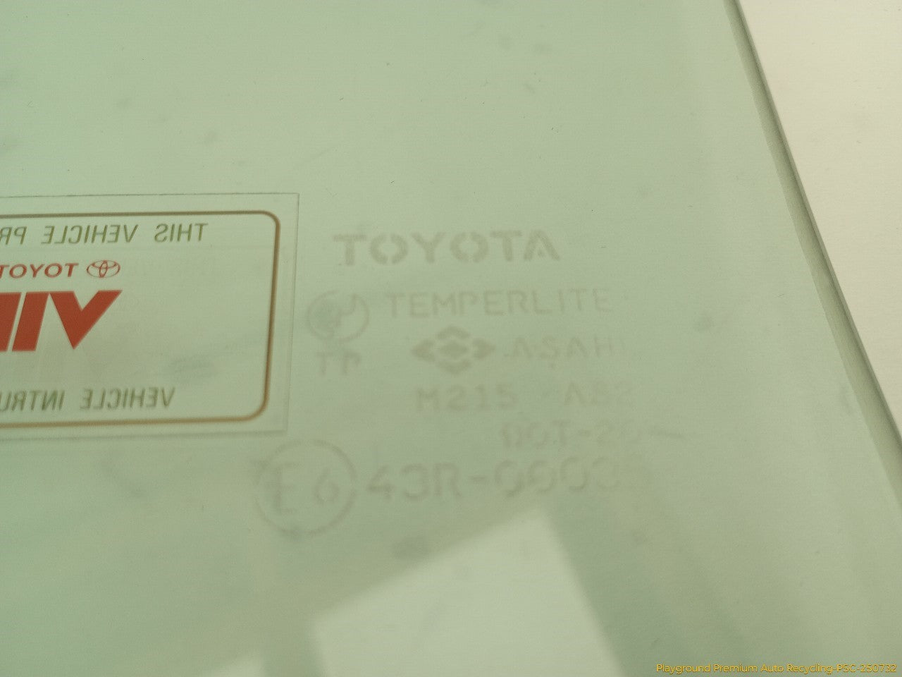 Toyota Celica Passenger Right Front Door Window Glass