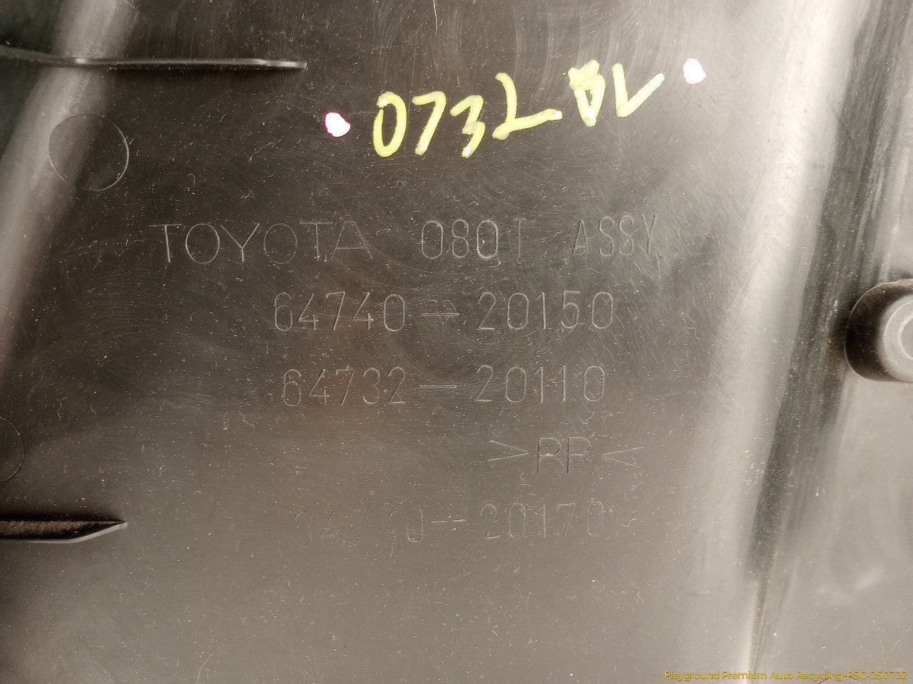 Toyota Celica Driver Left Rear Trunk Side Trim