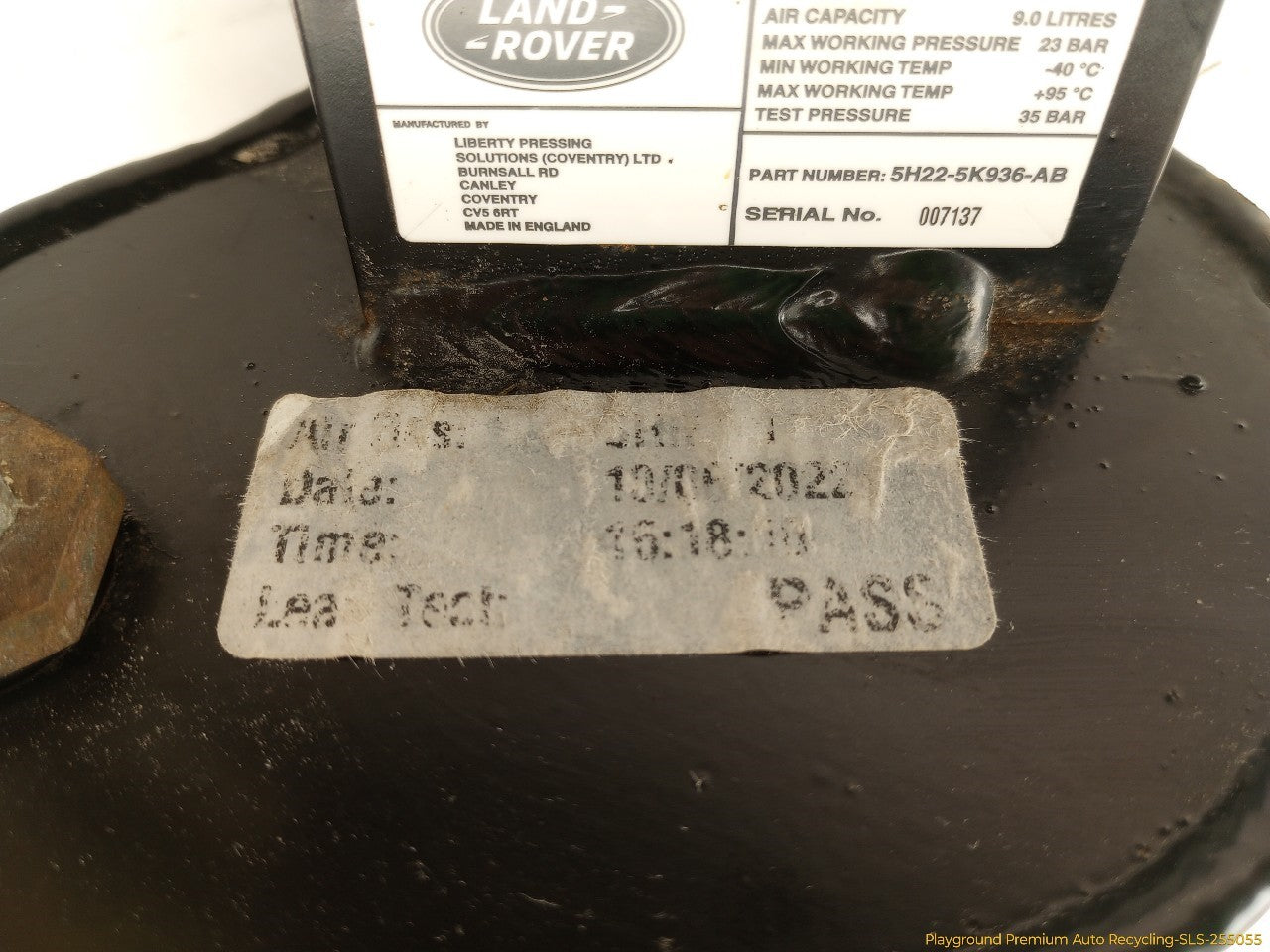 Land Rover LR4 Air Suspension Reservoir