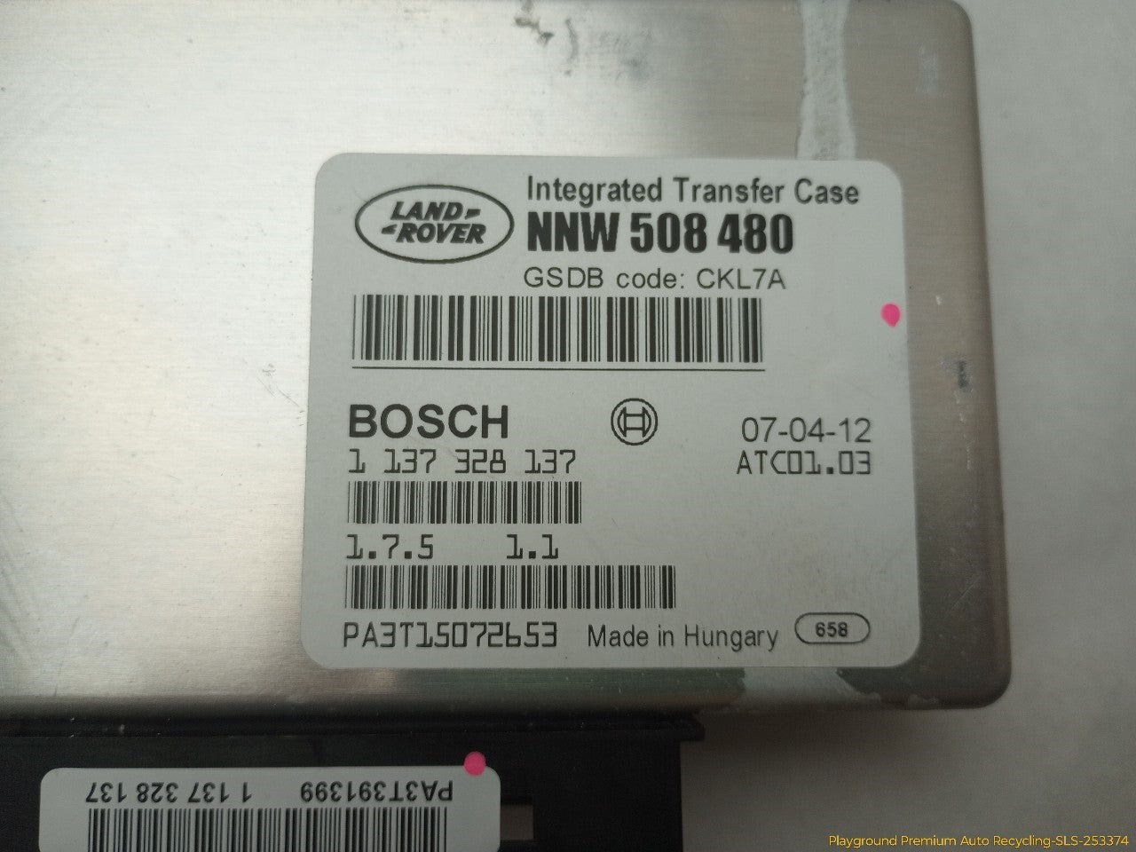 Land Rover LR3 Transfer Case Control Module