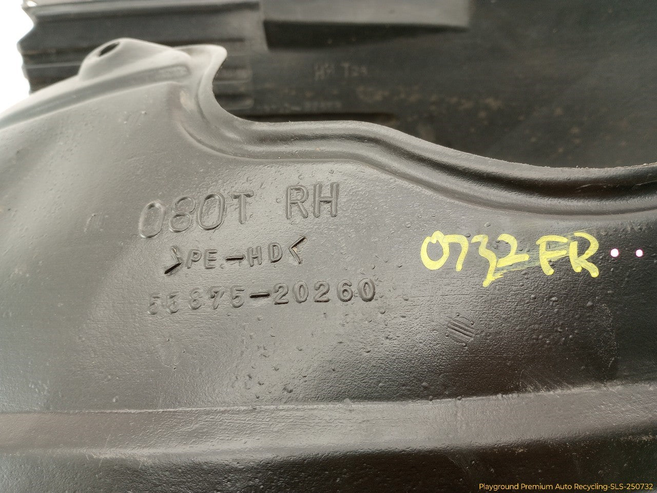 Toyota Celica Passenger Right Front Inner Fender Liner