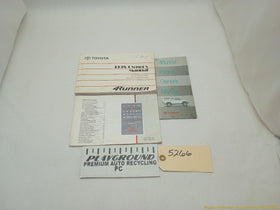 Toyota 4Runner Owners Manual Booklet