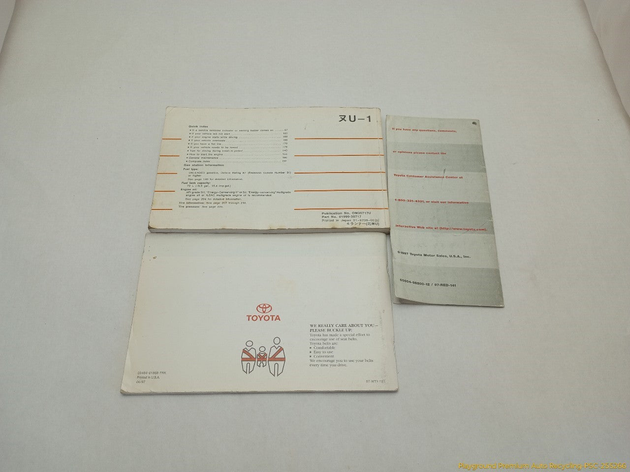 Toyota 4Runner Owners Manual Booklet