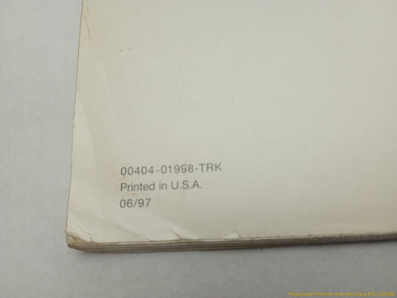 Toyota 4Runner Owners Manual Booklet