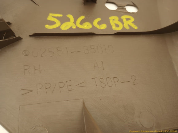 Toyota 4Runner Passenger Right Rear Lower C Pillar Trim