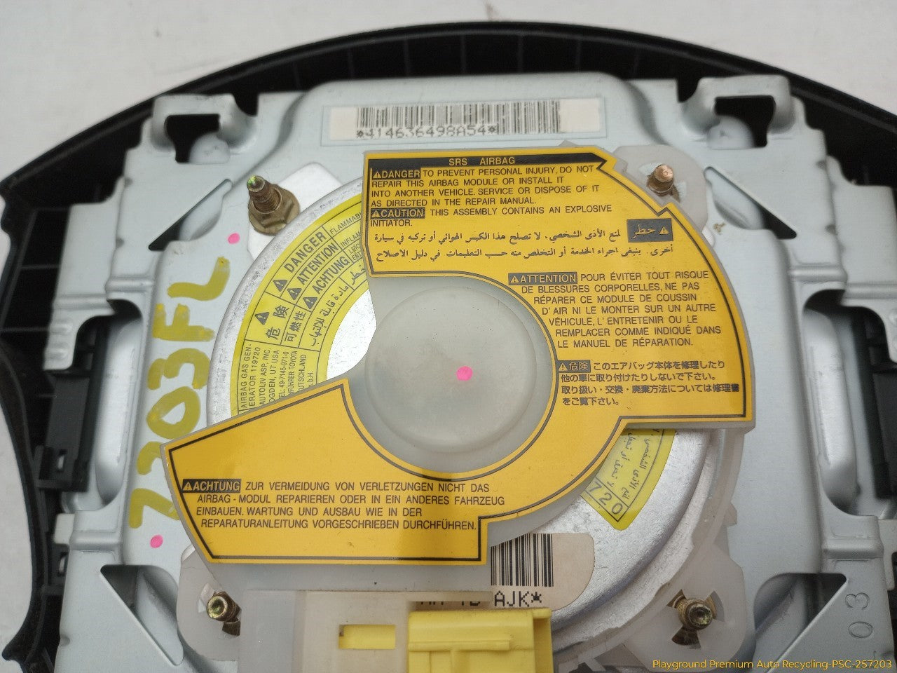 Toyota 4Runner Steering Wheel Airbag