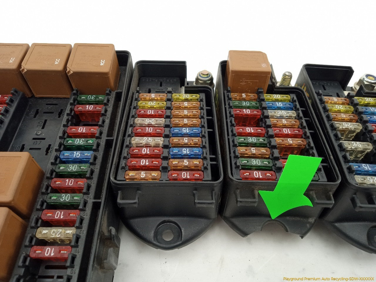 Jaguar XJ8L Set Of 4 Fuse Boxes Front And Rear