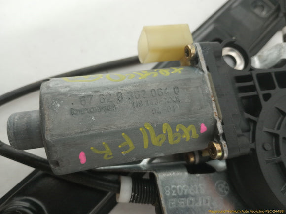 BMW 330XI Passenger Right Front Door Window Regulator